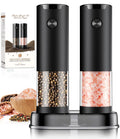 Electric Salt and Pepper Grinder Set Automatic Battery Pepper Mill Shakers Adjustable Coarseness Upgraded Larger Capacity with Led
